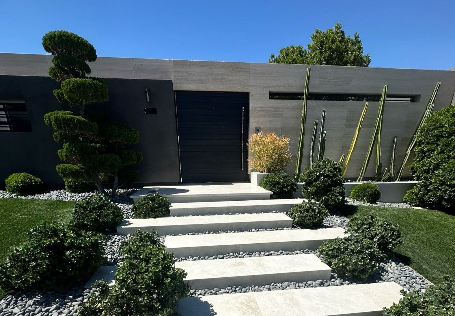 Wideframe shot of a modern house.