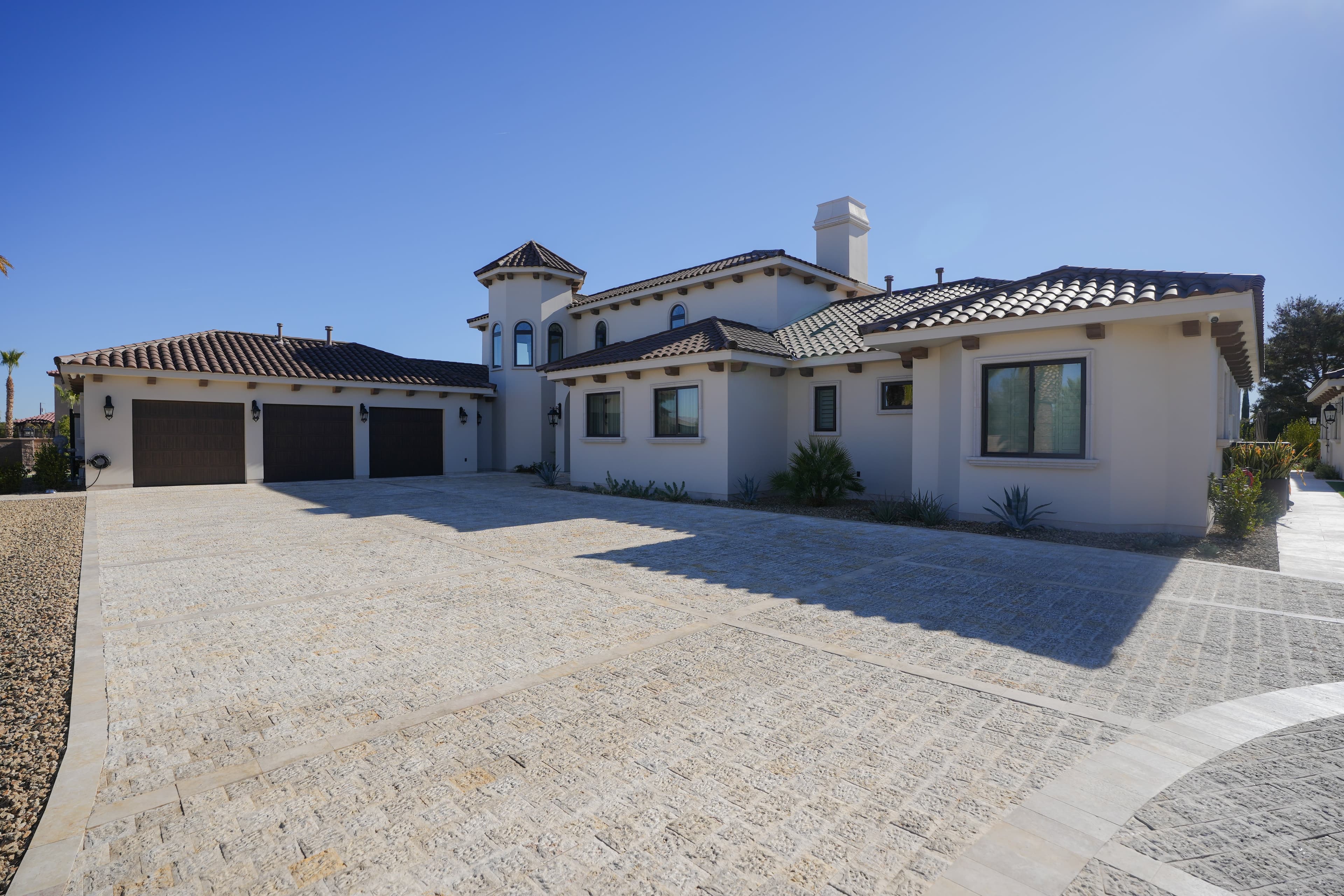 Wideframe shot of a modern house.